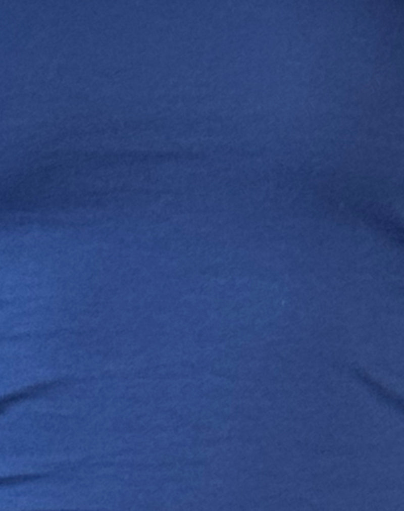 Amabon Long Sleeve Top in Dazzling Blue