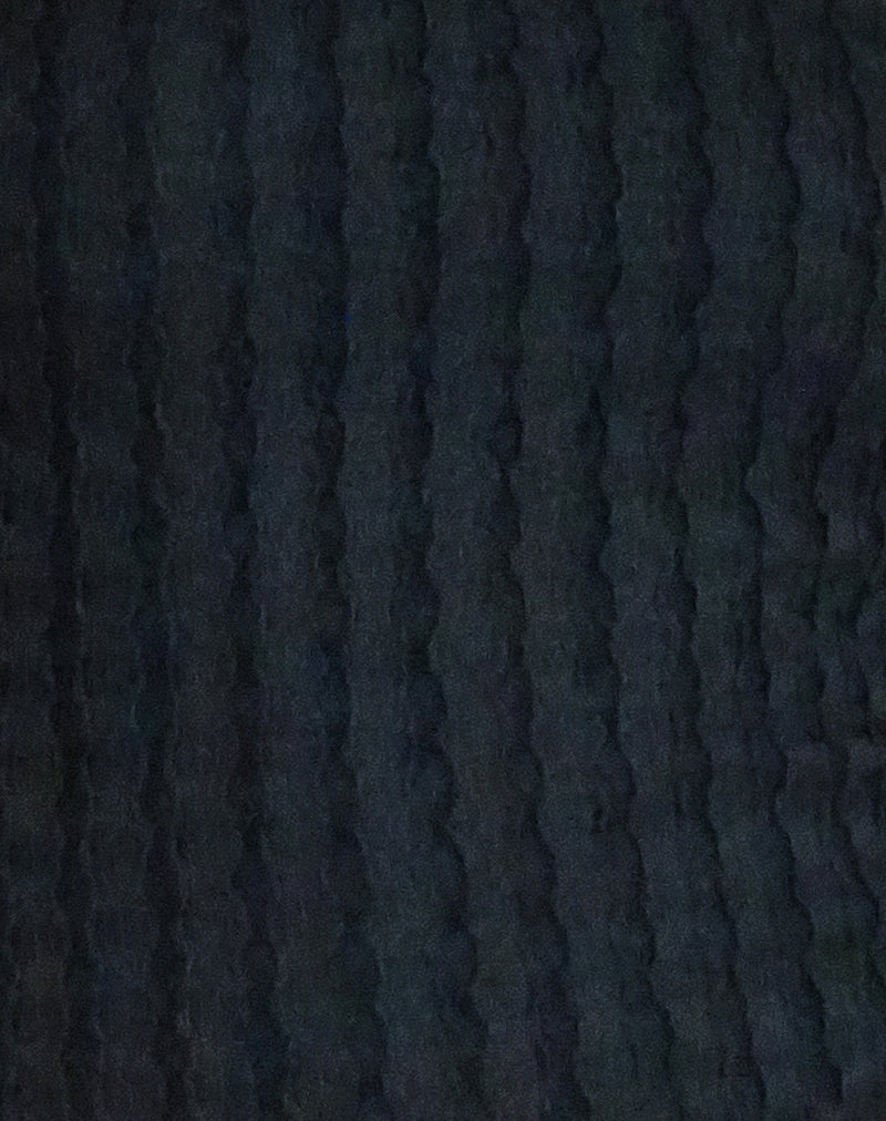 Angela Long sleeve Top in Crinkle Black