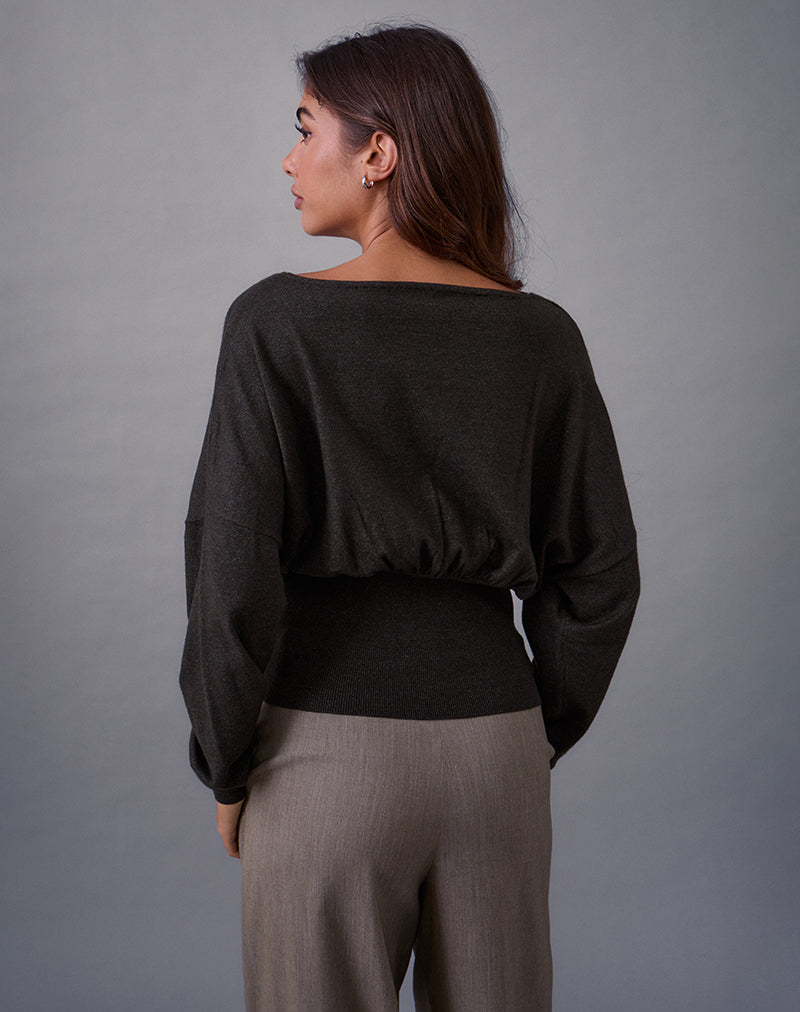 Arvel Jumper in Knit Charcoal
