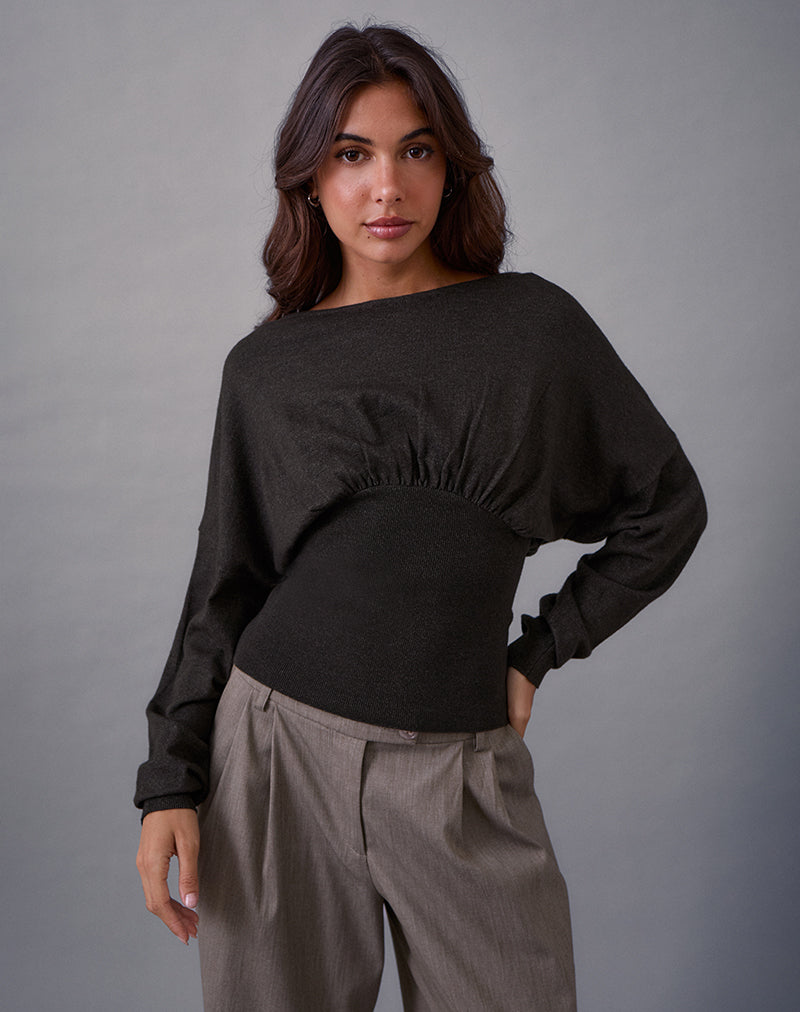 Arvel Jumper in Knit Charcoal
