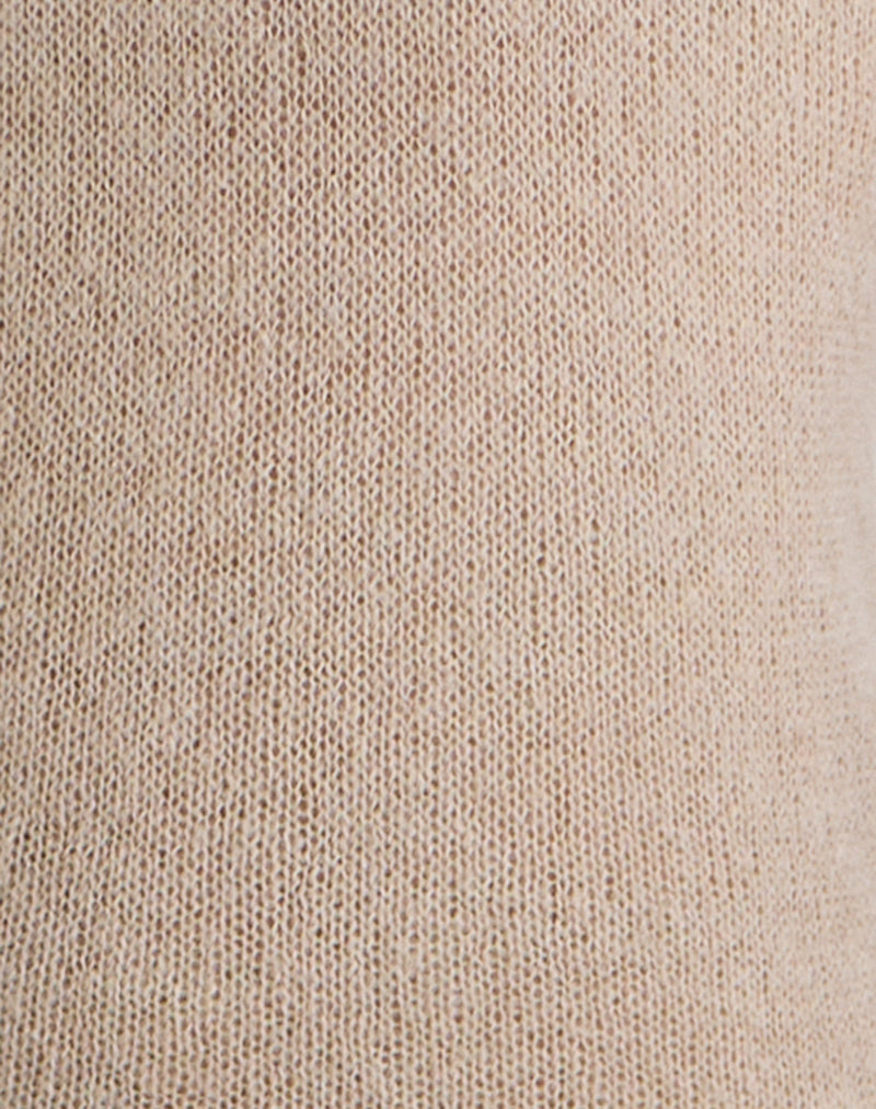 Ashla Top in Sheer Knit Beige