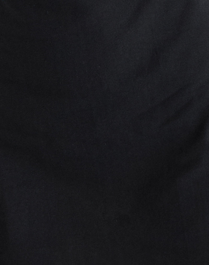 Ayana Backless Mini Dress in Black