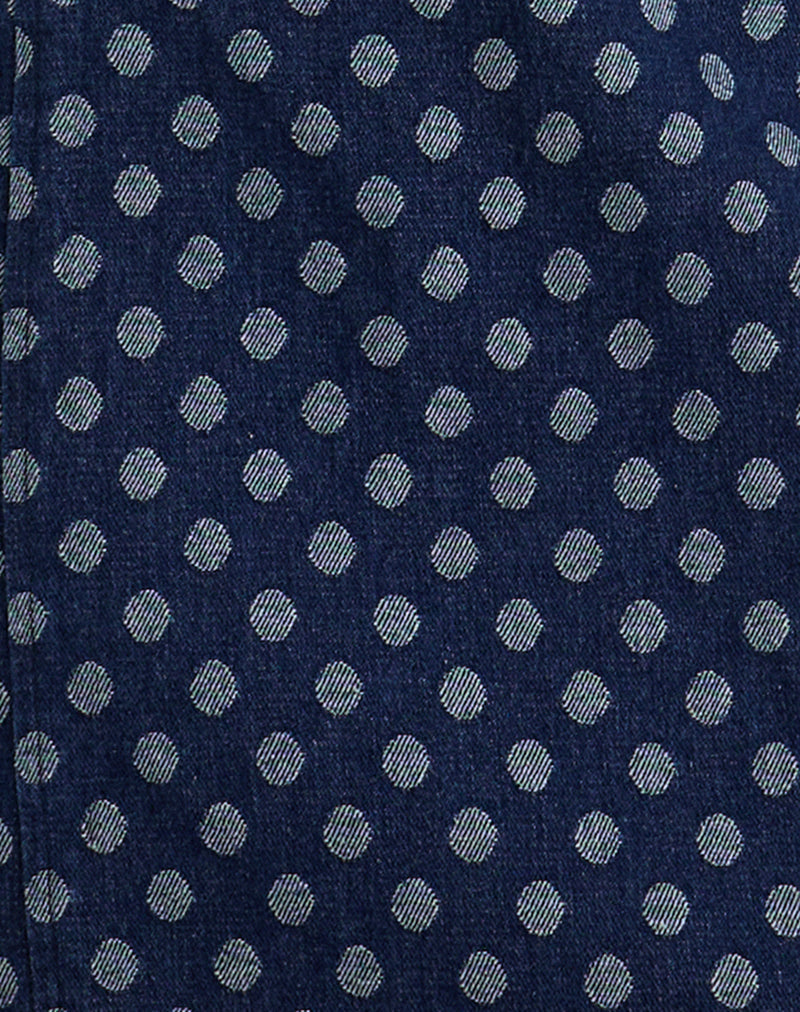 Ayura Dress in Polka Chambray Indigo