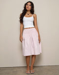 Asada Midi Skirt in Light Pink