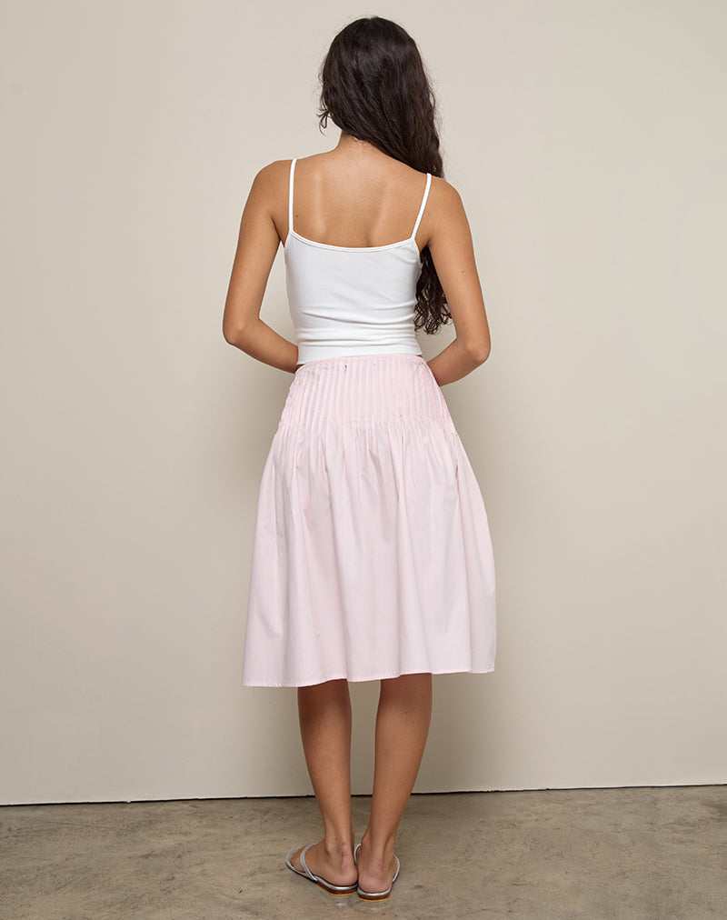 Asada Midi Skirt in Light Pink