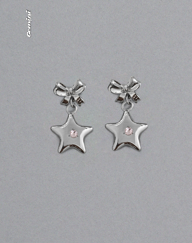 Bellatrix Earrings Pink Star