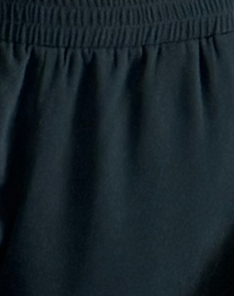 Bennett Trouser in Forest with Blue Stripe