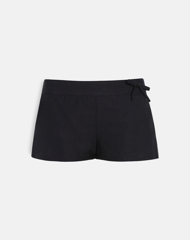 Blazy Tie Shorts in Black