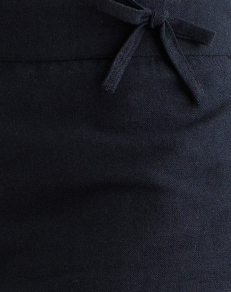 Blazy Tie Shorts in Black