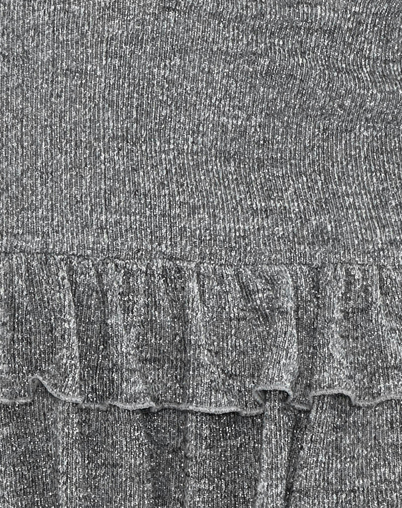 Blio Mini Dress in Grey Shimmer