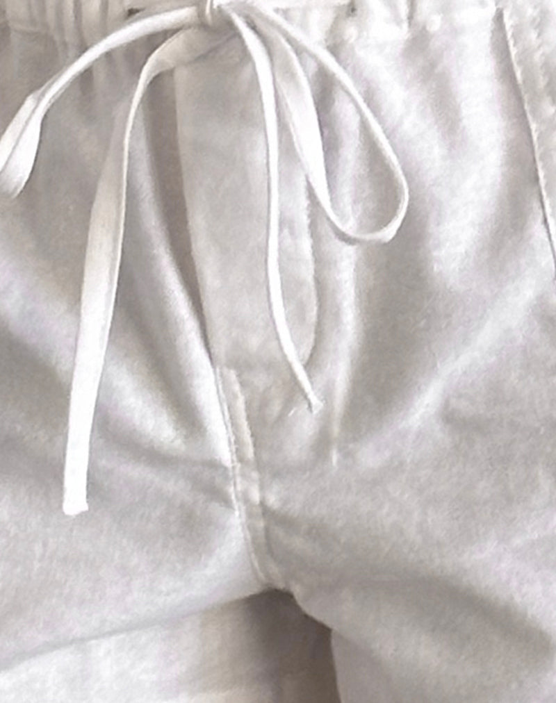 Bolaxi Short in Off White Linen