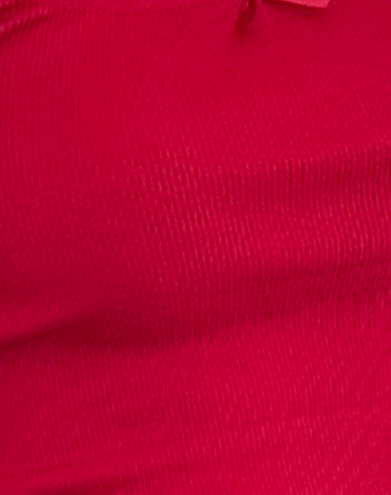 Bovita Long Sleeve Top in Adrenaline Red