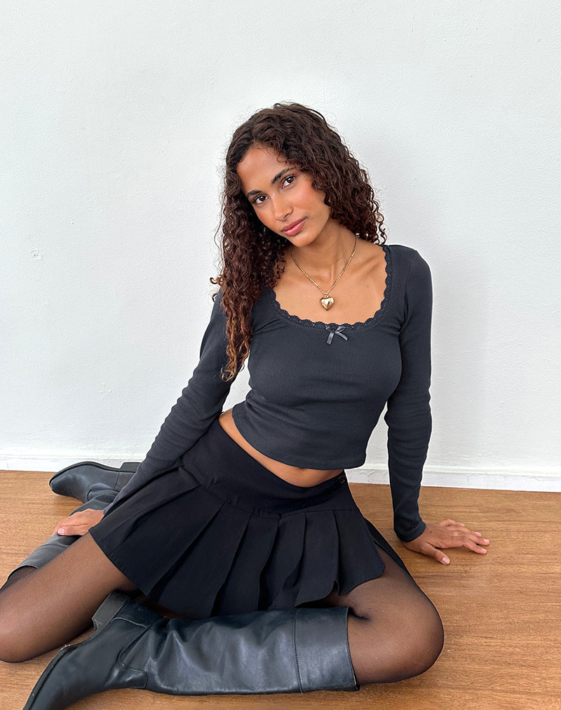 Bovita Long Sleeve Top in Ocean Storm