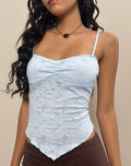 Brando Cami Top in Zinnia Lace Blue