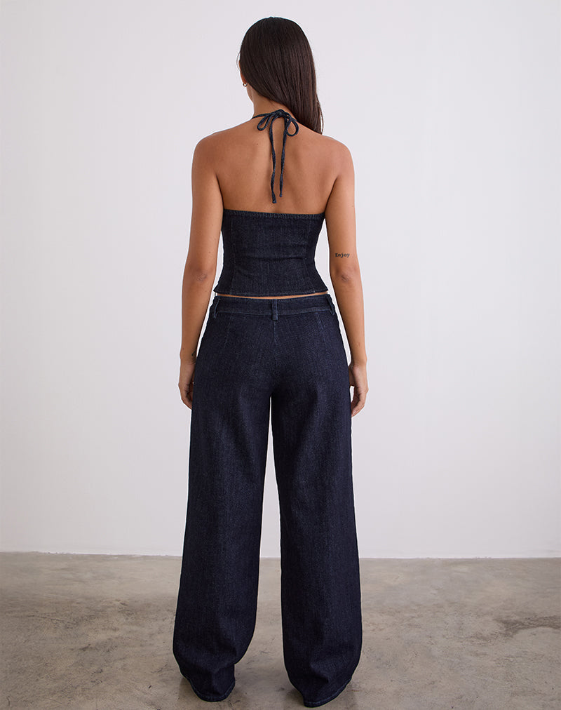 Nuvia Trousers in Chambray Indigo