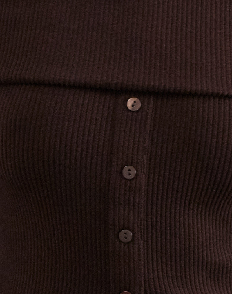 Candida Cardi in Bitter Chocolate