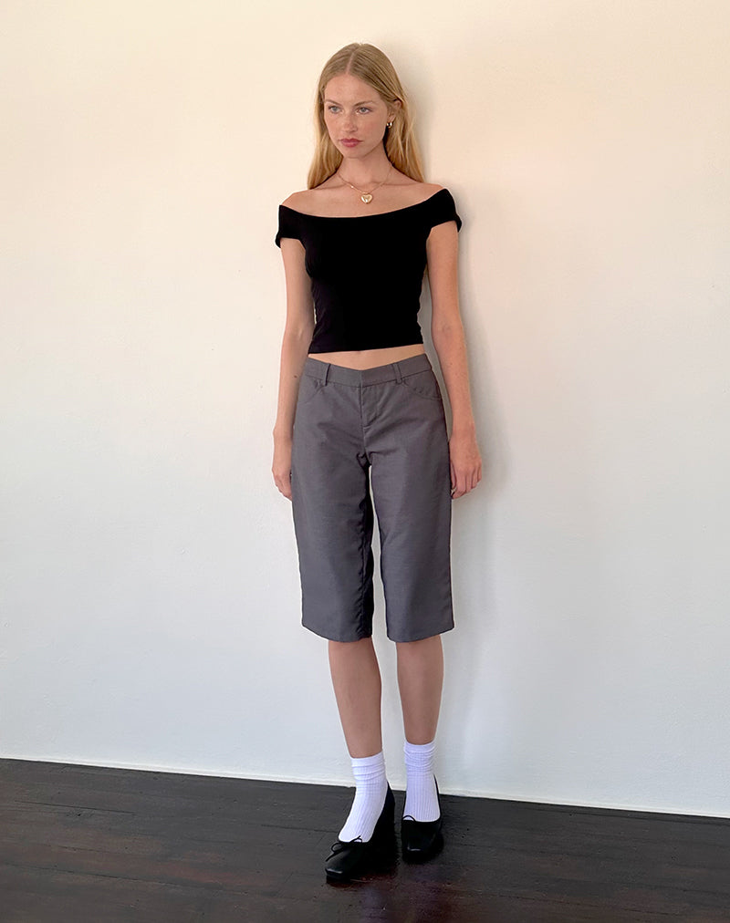 Cania Top in Black Lycra