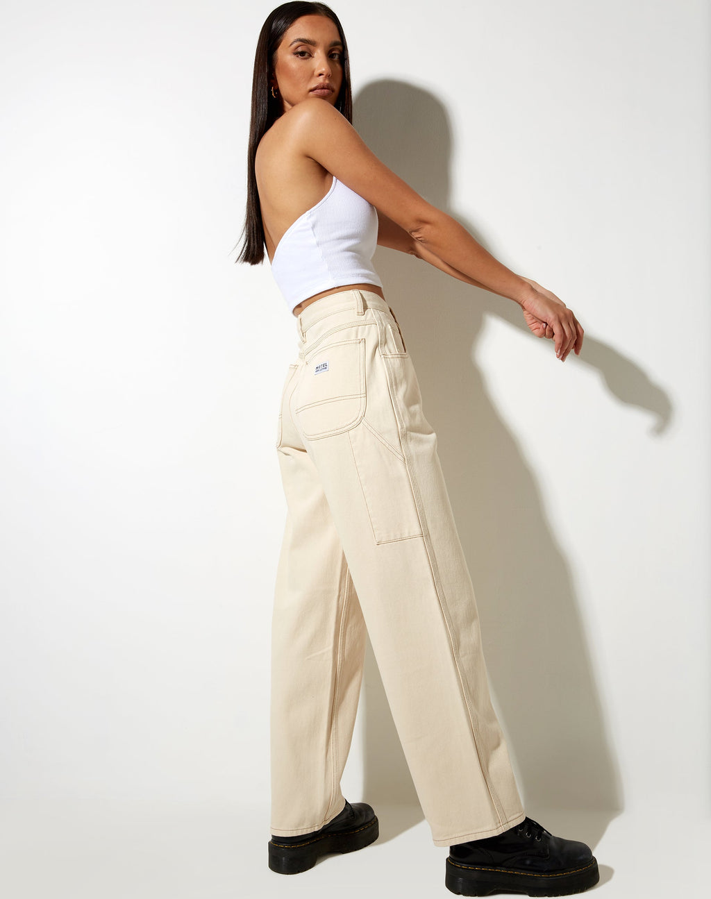 Carpenter Jeans in Ecru