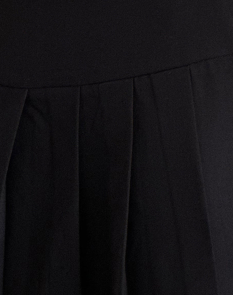 Casini Mini Skirt in Soft Tailoring Black