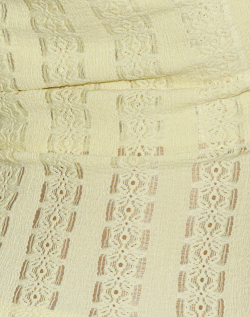 Chupa Top in Broderie Flower Lace Lemon