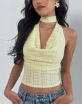 Chupa Top in Broderie Flower Lace Lemon
