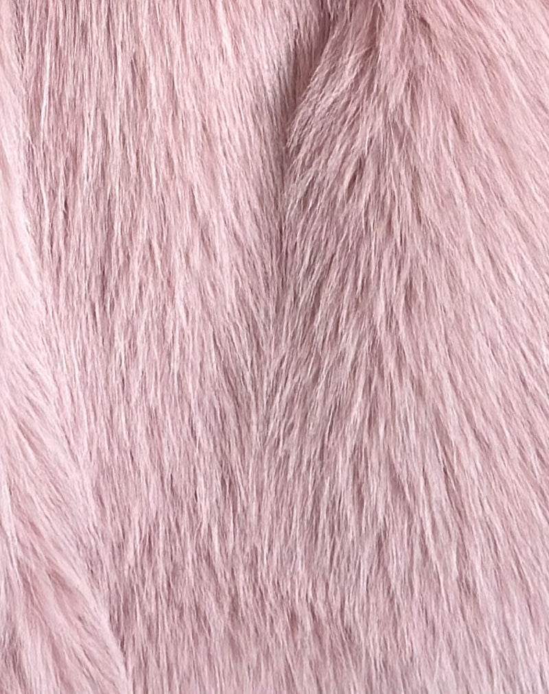 Lupita Jacket in Faux Fur Dusty Pink