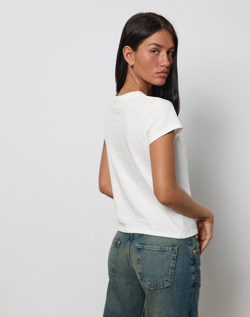 Clio Baggy Tee in Ivory
