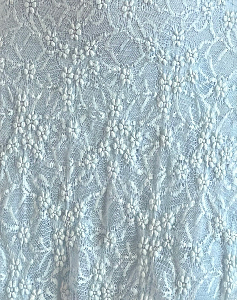 Codami Halterneck Mini Dress in Ice Blue Lace