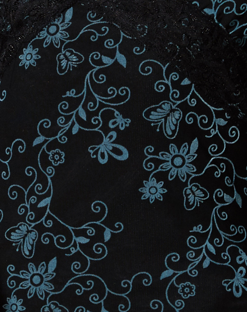 Coline Mini Dress in Butterfly Vine Flock Blue