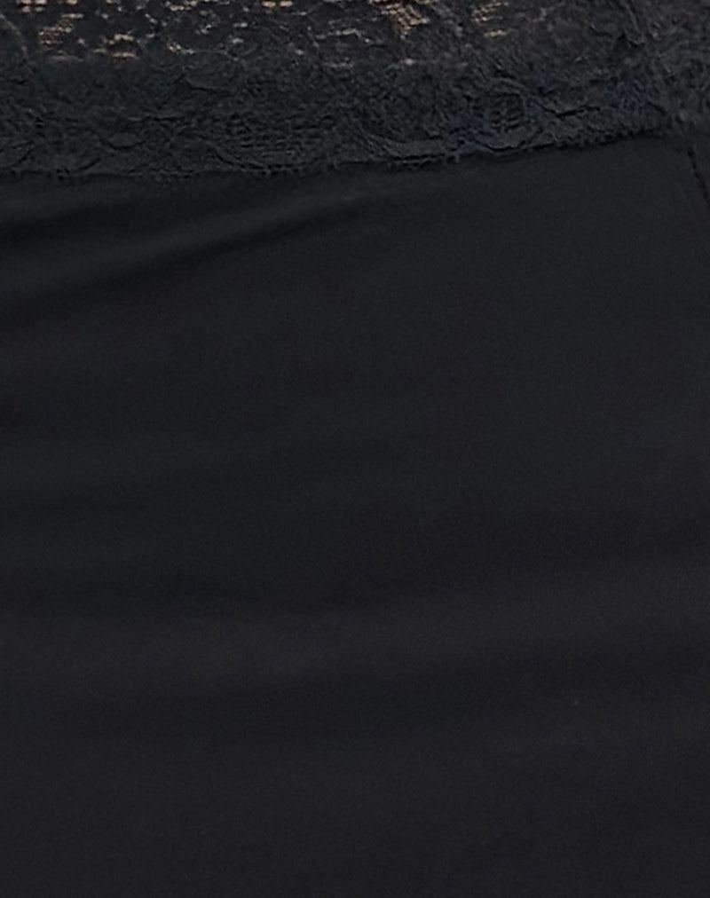 Laudine Midi Skirt in Black