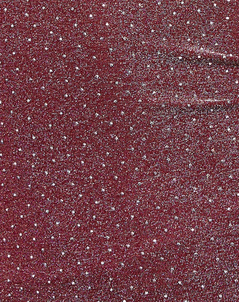 Cosimo Halter Top in Dotty Lurex Pink