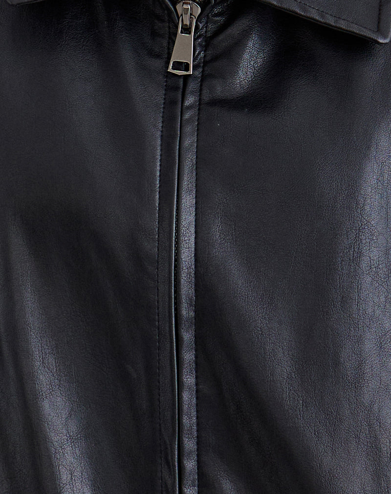 Cavita Jacket in PU Black