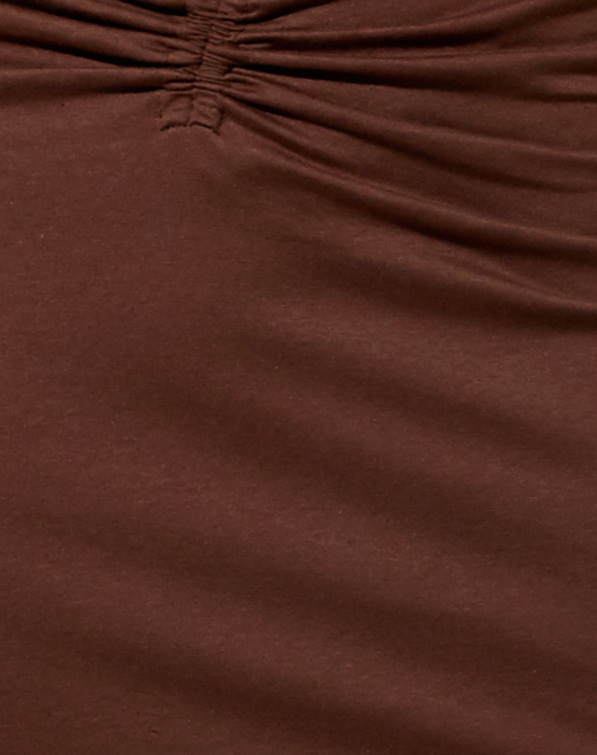 Dajon Midi Skirt in Lycra Deep Mahogany