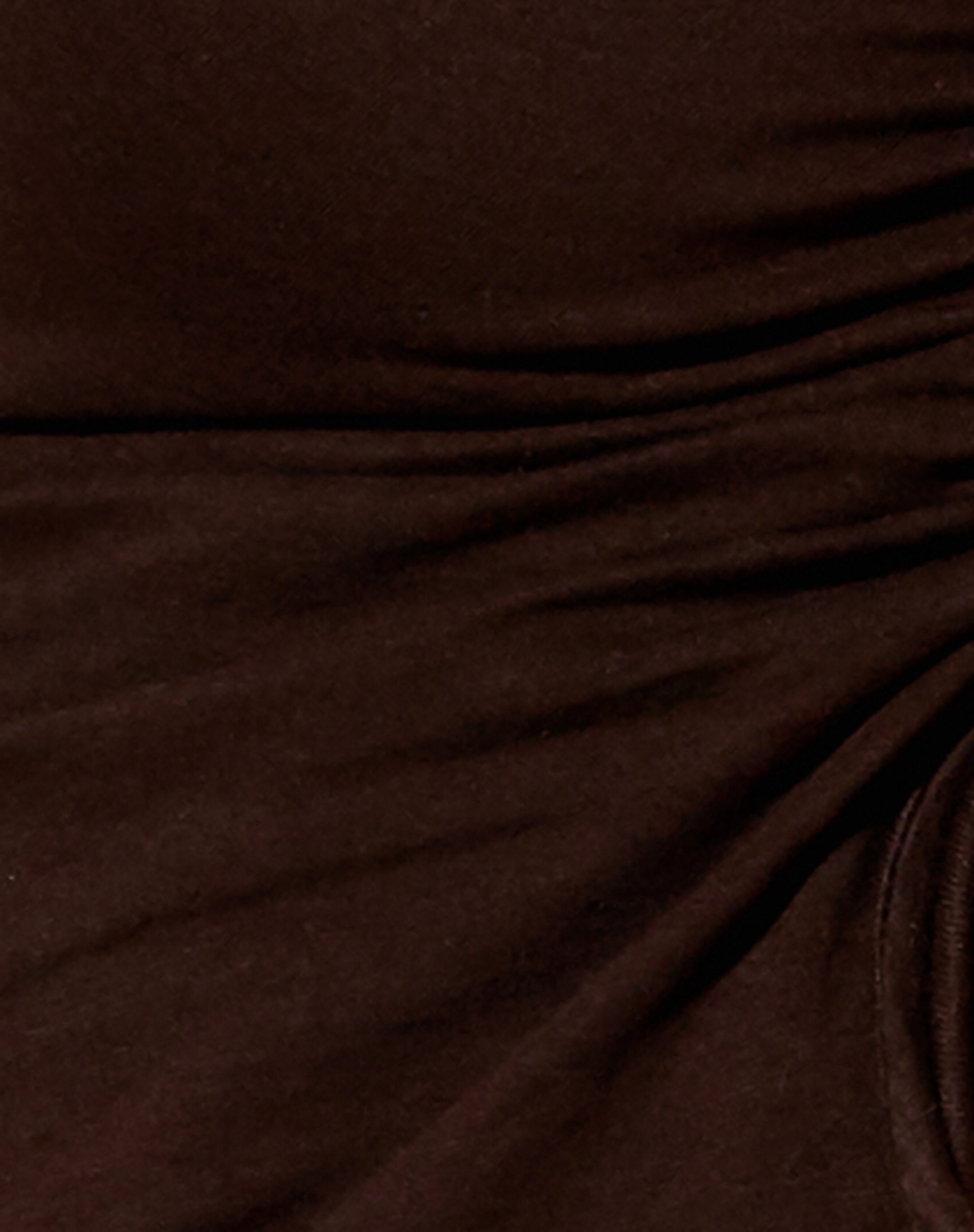 Dapa Crop Top in Lycra Bitter Chocolate