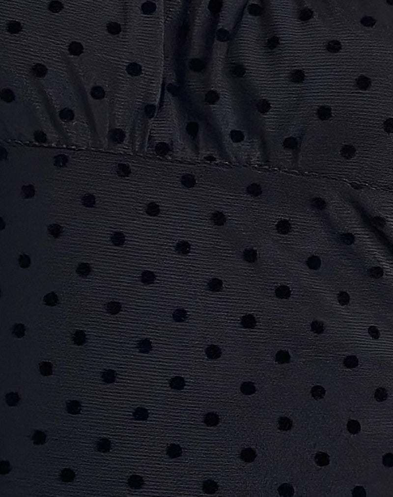 Darsih Maxi Dress in Basic Polka Black Flock