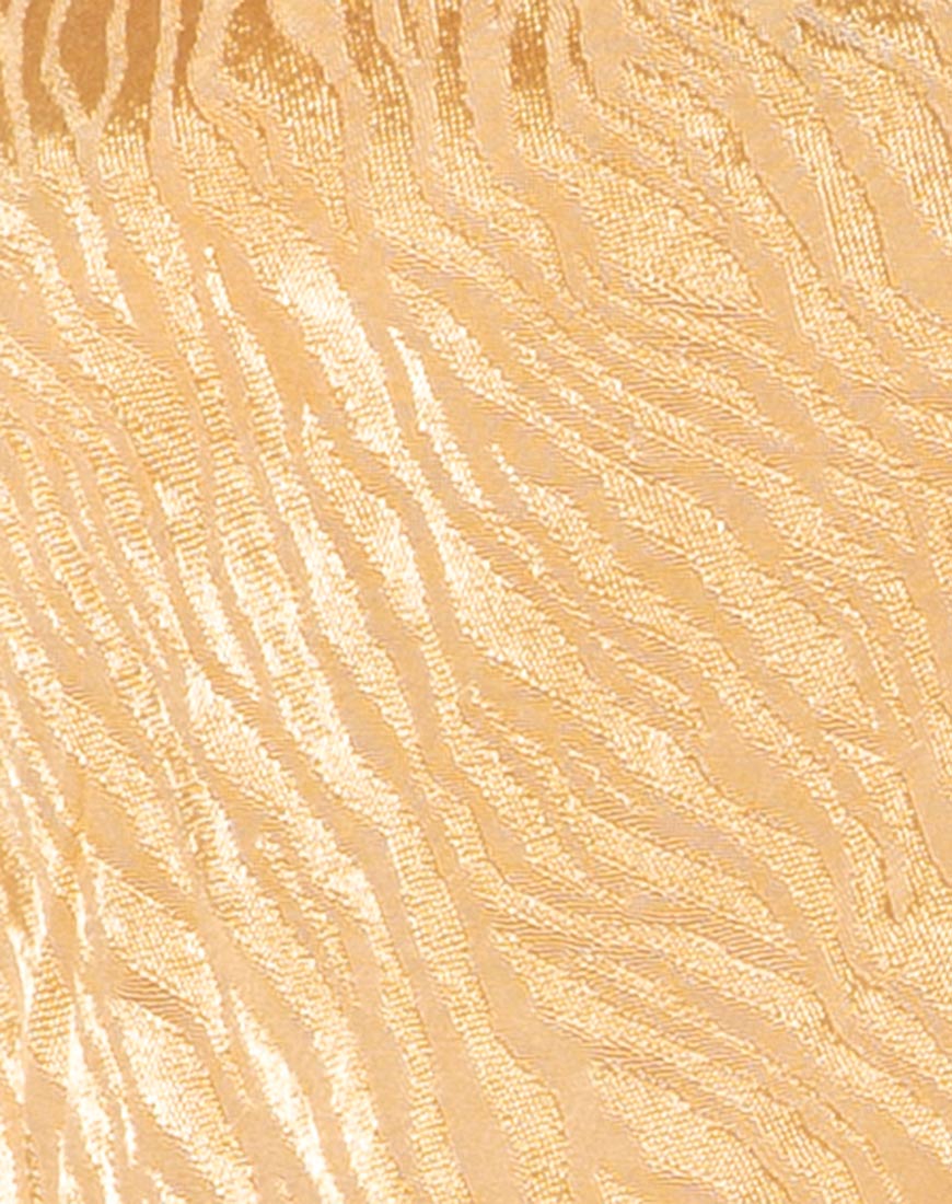 Datista Dress in Satin Zebra Caramel