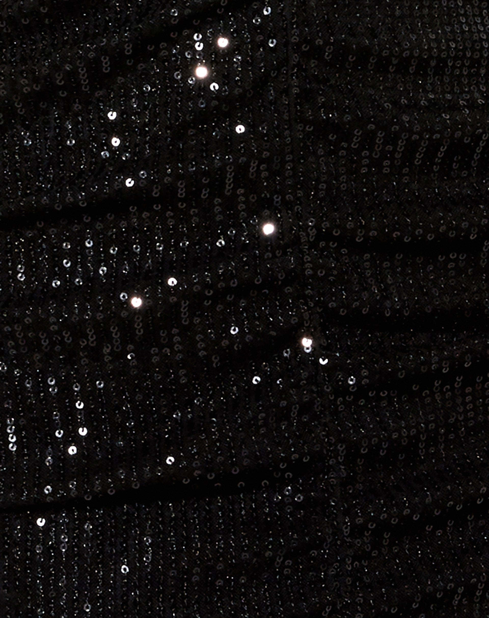 Denila Bodycon Dress in Drape Sequin Black