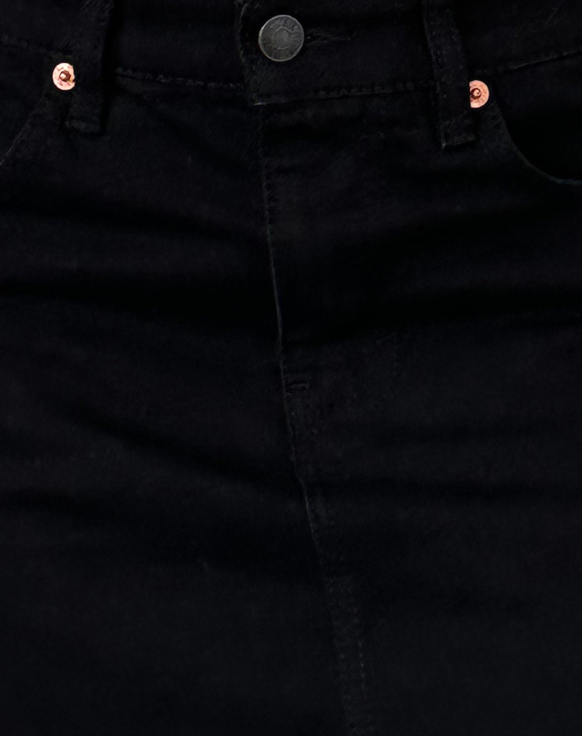 Denim Mini Skirt in Rinse Black