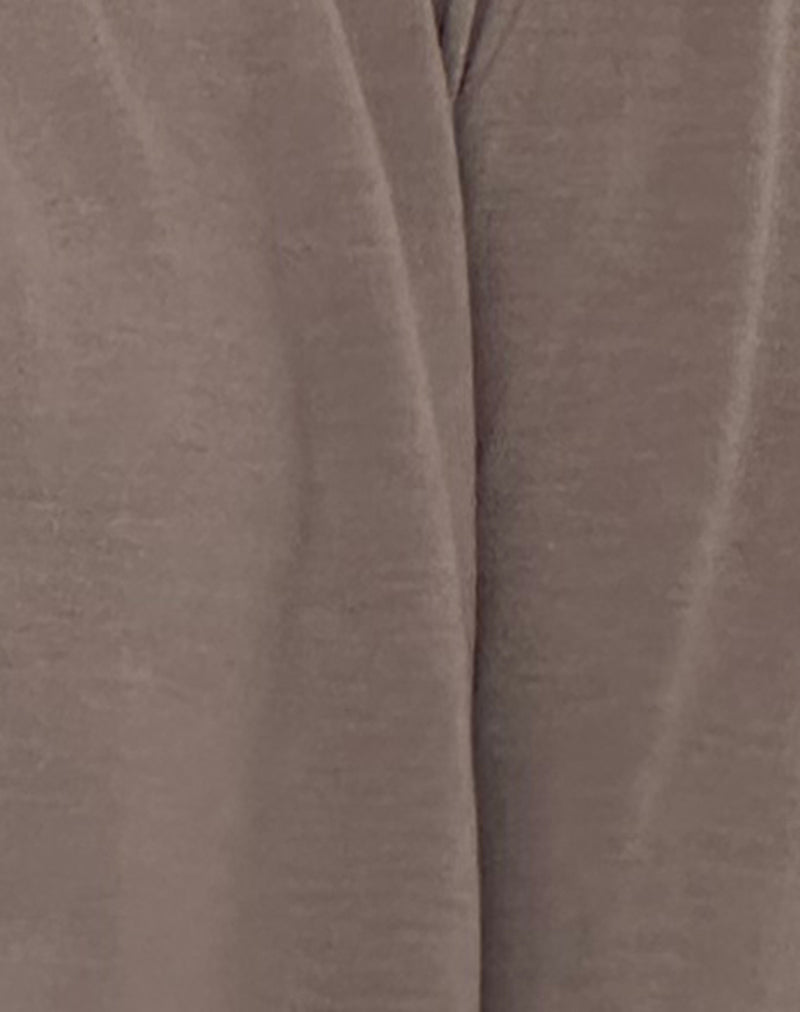 Despina Knitted Long Sleeve Shrug in Warm Grey