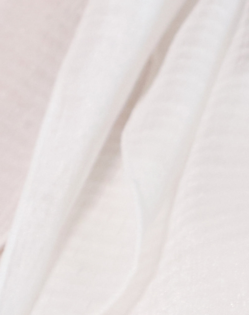 Hairband in Textured Chiffon White