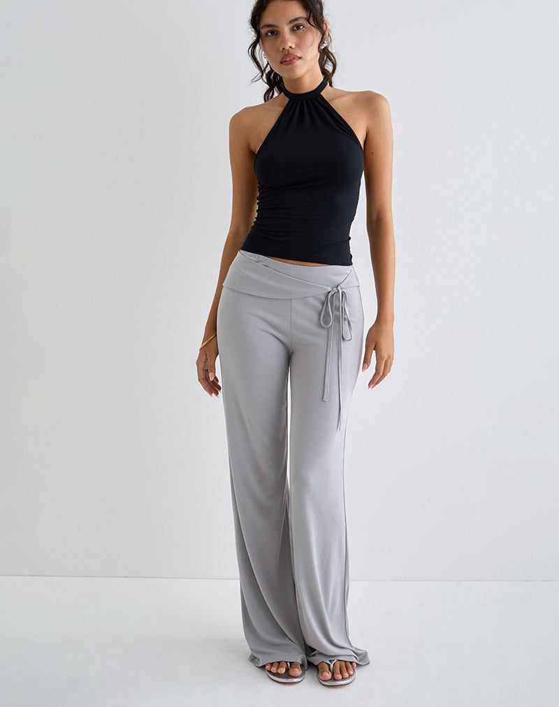 Donata Trouser in Grey with Belt