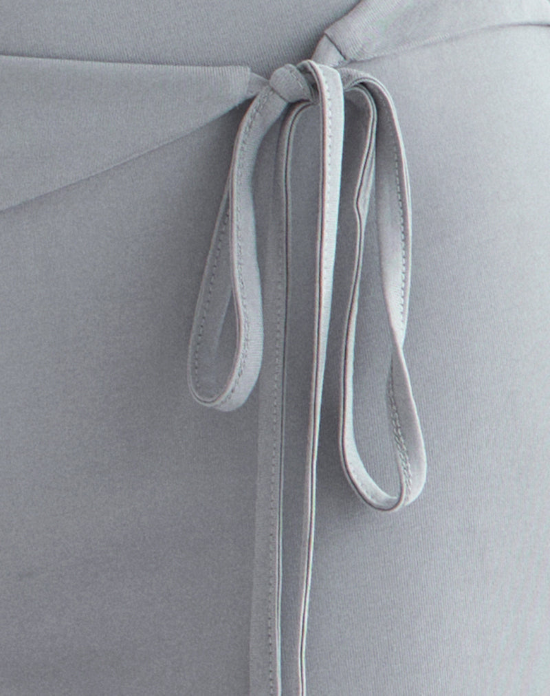 Donata Trouser in Grey with Belt