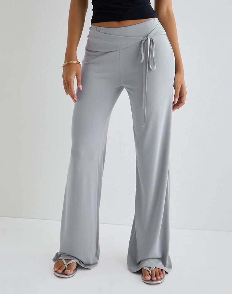 Donata Trouser in Grey with Belt