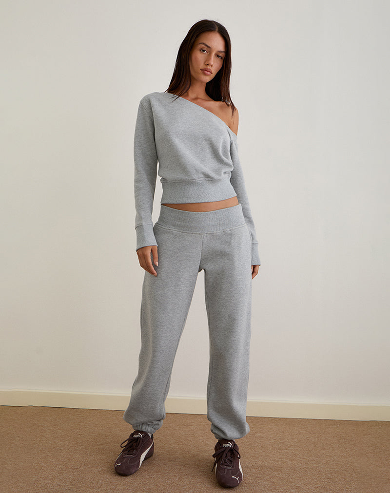 Epsie Oversized Jogger in Grey Marl