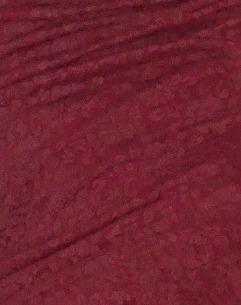 Drusilla Midi Dress in Rose Lace Burgundy