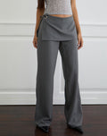 Elka Wrap Trouser in Tailoring Charcoal