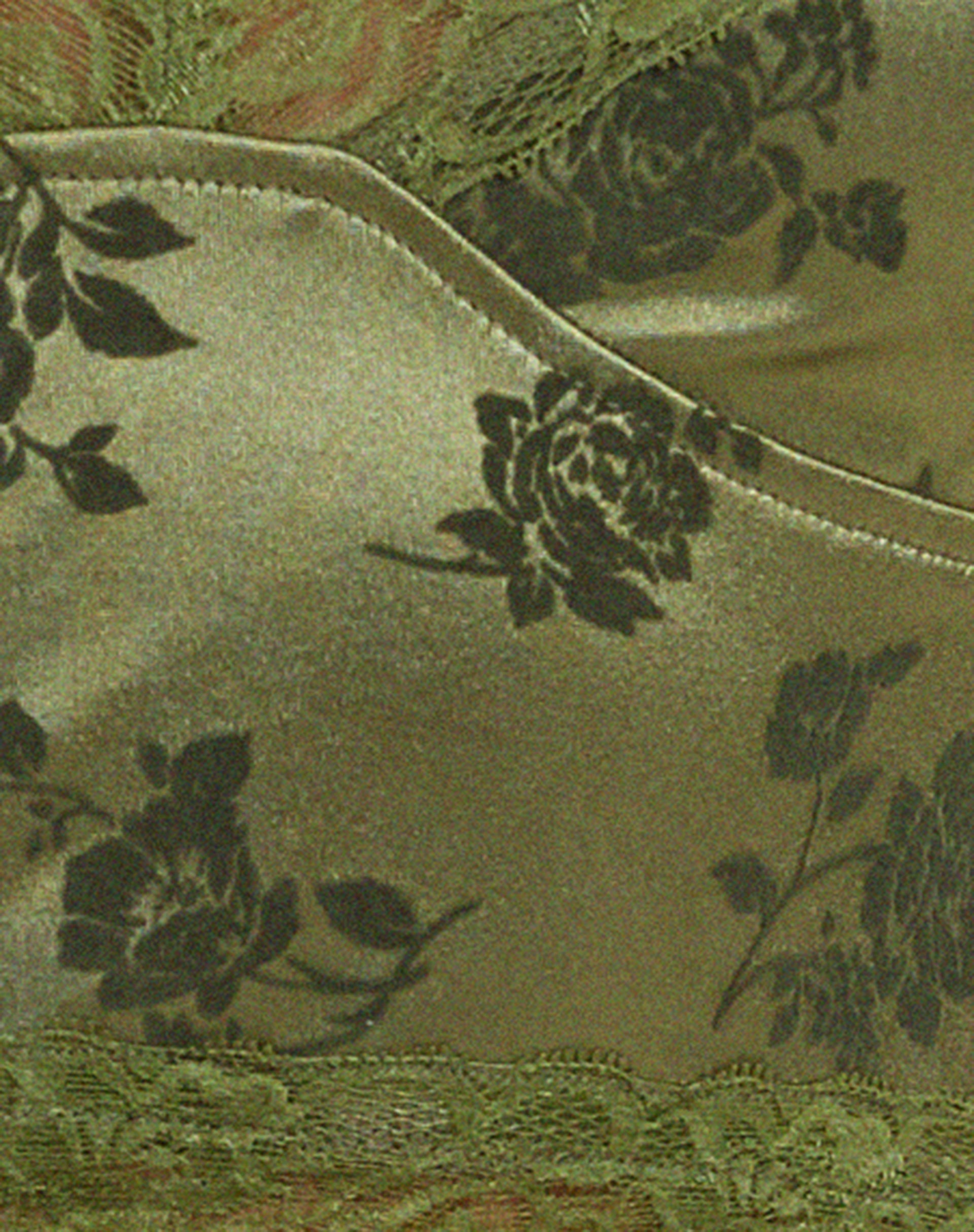 Dyrana Crop Top in Rose Flock Loden Green