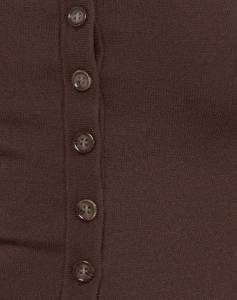 Elmira Top in Knit Bitter Chocolate