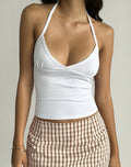 Elspe Halterneck Top in White