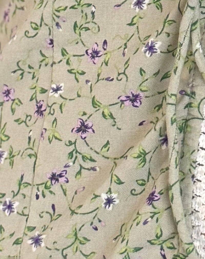 Esau Tie Front Top in Parma Violet